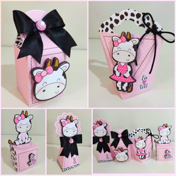 vaquinha caixinhas arquivo corte tema vaquinha para silhouette