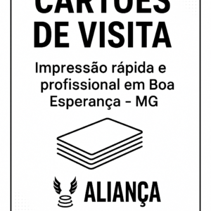 impressão cartões de visita Boa Esperança MG