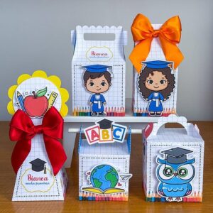 arquivo corte caixinha formatura escolar