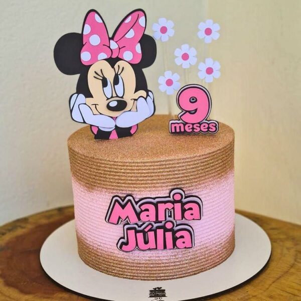 arquivo corte topo bolo minnie