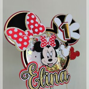 arquivo corte topo bolo minnie