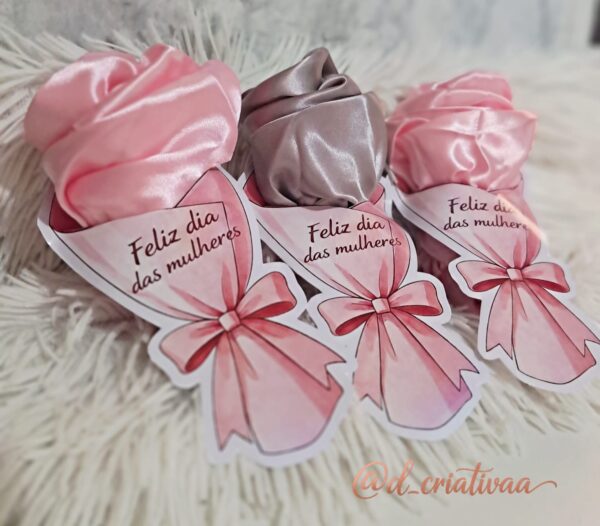Arquivo Corte Dia da Mulher Kit Rosas Personalizado