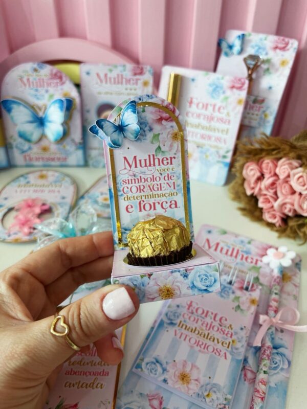 Kit Digital Caixinha Bombom Mulher Forte