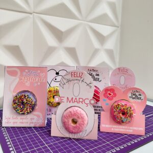 Arquivo Corte Dia da Mulher Kit Donuts Personalizado