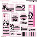 etiqueta escolar rebecca bonbon personalizada