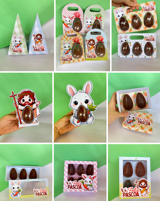 Arquivo Kit Digital Caixinhas Mini Ovos Páscoa
