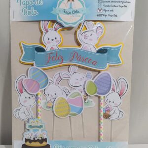 Topo de bolo páscoa para imprimir