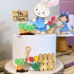 arquivo corte topo bolo páscoa coelhinho