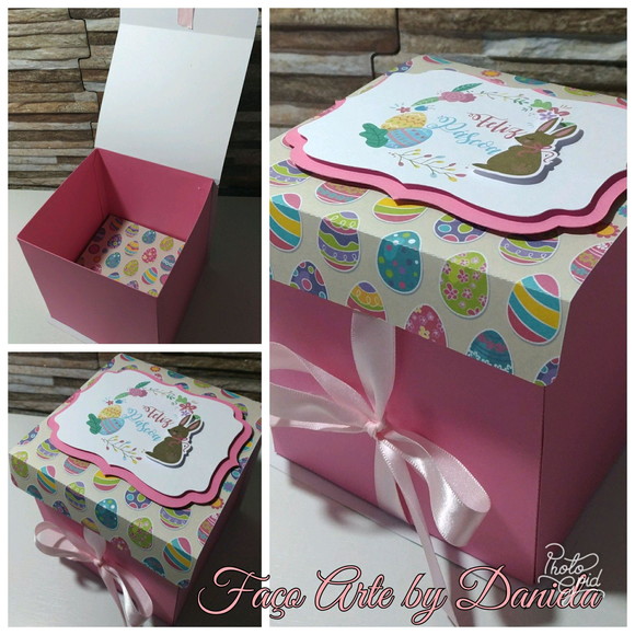 Kit Digital Arquivo de Corte Festa Silhouette Caixa para Chocolates Páscoa