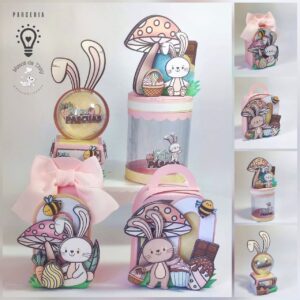 Arquivo Corte Caixas Chocolate Páscoa Silhouette Gratuito para Imprimir