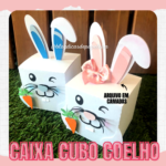 Arquivo Corte Páscoa Caixa Cubo Silhouette Personalizado