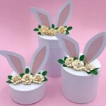 Caixinha Páscoa Redonda Personalizada Delicada