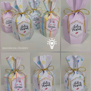 Lembrancinha de páscoa caixinha para mimos de chocolate