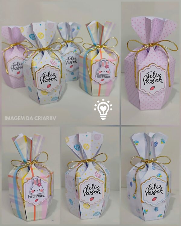 Lembrancinha de páscoa caixinha para mimos de chocolate