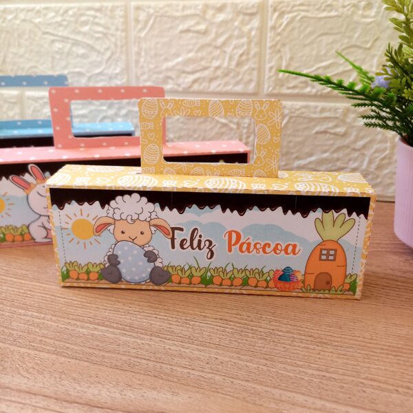 Arquivo Kit Digital Lembrancinha de Páscoa Caixinha para Mimos de Chocolate