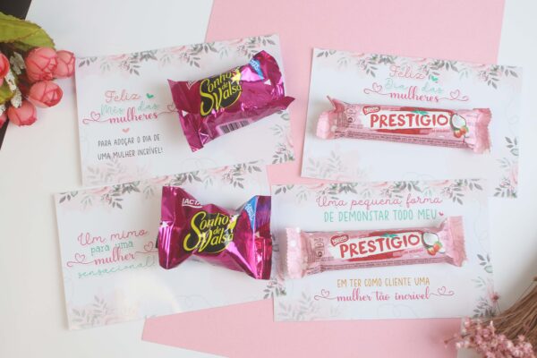 Chocolate e Card Cristã Mulheres – Presenteável Delicado