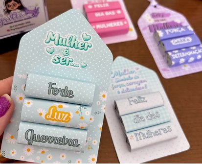 Arquivo Corte Dia da Mulher Mimo Bis Personalizado