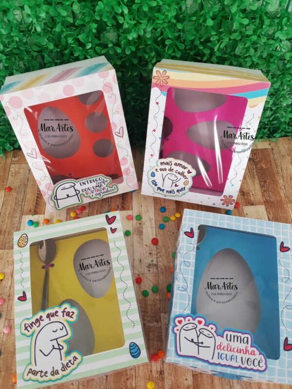 Kit Digital Caixa de Ovos de Páscoa Personagens Flork