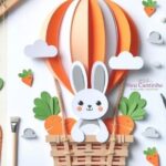 Kit Digital Arquivo de Corte Festa Silhouette Topo de bolo páscoa