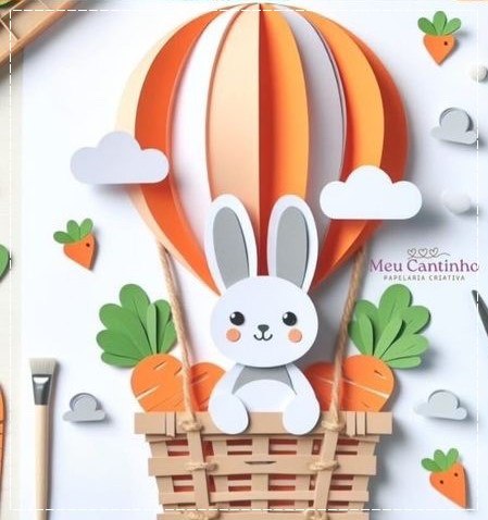 Kit Digital Arquivo de Corte Festa Silhouette Topo de bolo páscoa