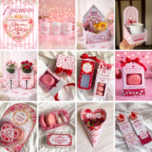 Coleção digital Dia das Mães 2026 para imprimir grátis