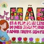 Arquivo de corte painel Dia das Mães coração 3D para imprimir grátis