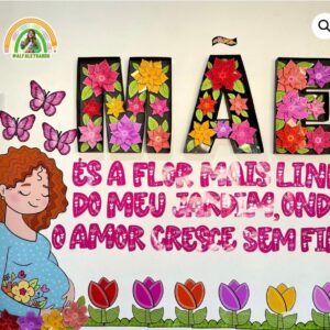 Arquivo de corte painel Dia das Mães coração 3D para imprimir grátis