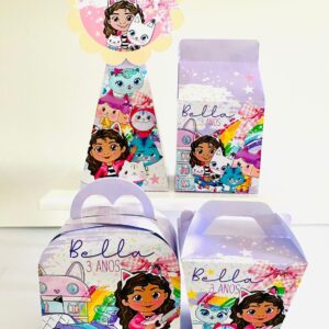 Arquivo corte caixas casa mágica grátis para imprimir festa infantil