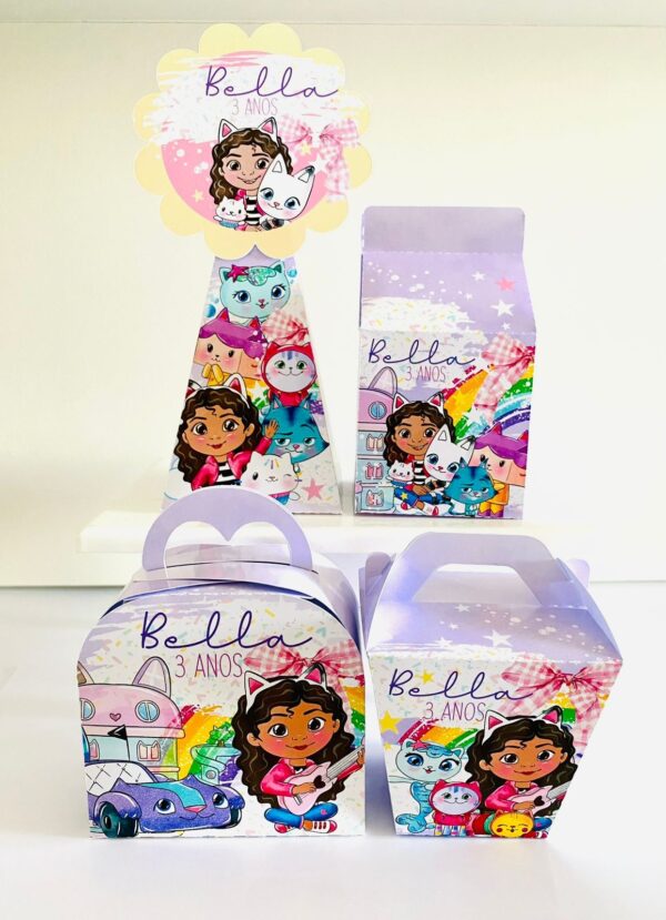 Arquivo corte caixas casa mágica grátis para imprimir festa infantil