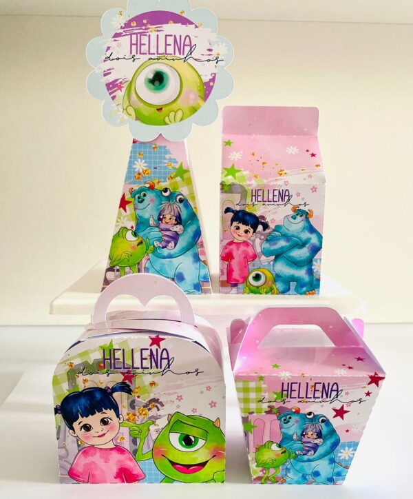 Arquivo corte caixas Monstros SA grátis para imprimir