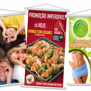 Banner e faixa personalizada em lona front light com impressão de alta qualidade