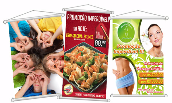 Banner e faixa personalizada em lona front light com impressão de alta qualidade