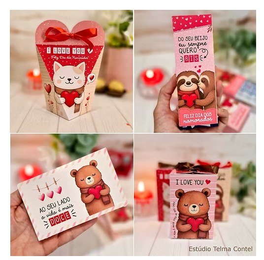 Arquivo corte namorados kit printables grátis para imprimir decoração romântica