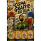 Caneca Copa Grafite de Rua personalizada com arte urbana colorida inspirada em futebol e street art.
