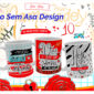 Arte para caneca personalizada Dia dos Namorados com tema romântico para imprimir
