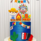 Arquivo de corte topo de bolo festa junina aniversário menino personalizado para imprimir em alta qualidade.