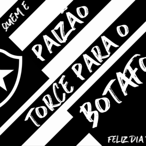 Arte para quadro Dia dos Pais Botafogo personalizada pronta para imprimir