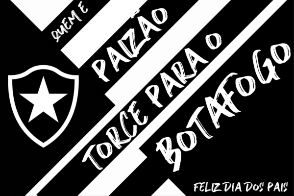 Arte Quadro Dia dos Pais Botafogo Arquivo Digital Arte para quadro Dia dos Pais Botafogo personalizada pronta para imprimir
