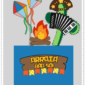 Arquivo de corte topo de bolo Festa Junina Arraiá Bão Sô personalizado para Silhouette e impressão.