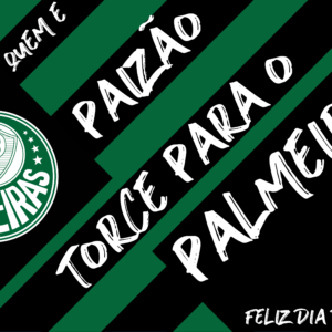 Arte quadro Dia dos Pais Palmeiras personalizada para imprimir