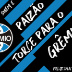 Arte quadro Dia dos Pais Grêmio personalizada para impressão