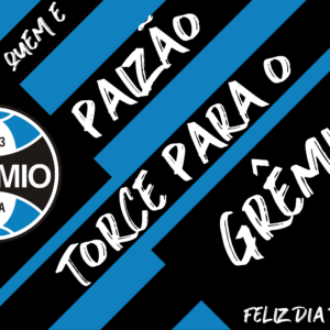 Arte quadro Dia dos Pais Grêmio personalizada para impressão