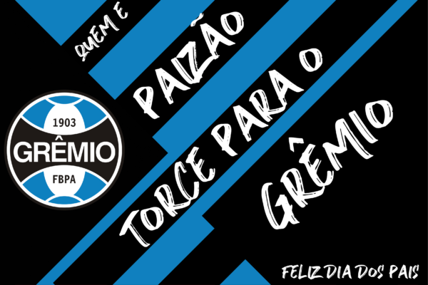 Quadro Dia dos Pais Grêmio Personalizado Arte quadro Dia dos Pais Grêmio personalizada para impressão