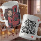 Arte digital para caneca Dia dos Namorados Deadpool e Vanessa personalizada.