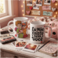 Arte digital para caneca Dia dos Namorados Salsicha e Velma personalizada pronta para imprimir.