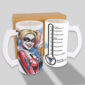Arte digital para caneca de choop Arlequina personalizada pronta para imprimir