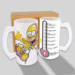 Arte para caneca de choop Homer Simpson personalizada pronta para impressão