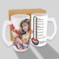 Arte para caneca de choop Mulher Maravilha personalizada pronta para imprimir