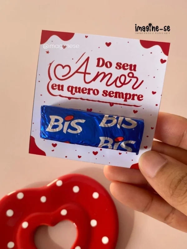Card do Seu Amor Eu Quero Sempre Bis Dia dos Namorados personalizado para imprimir.