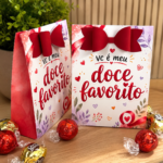 Arquivo digital Sacolinha Surpresa Você é Meu Doce Favorito personalizada para imprimir e montar lembrancinhas criativas.